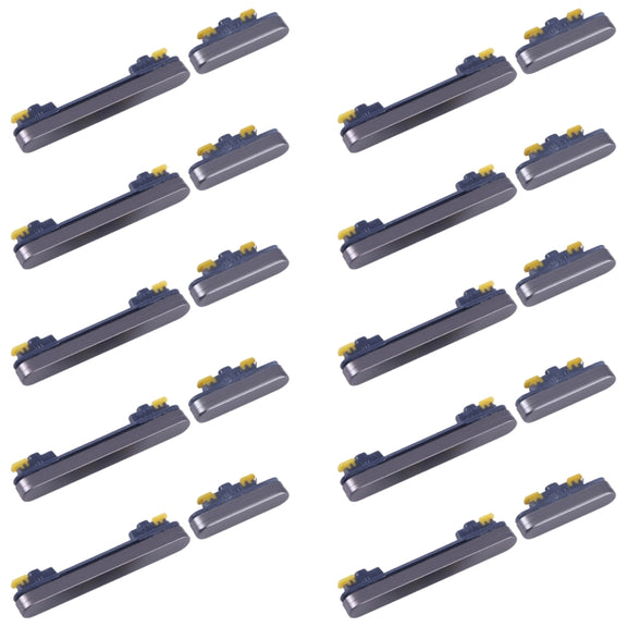For Samsung Galaxy S23 FE SM-S711B 10pcs Original Power Button and Volume Control Button (Black)