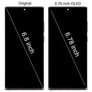 For Samsung Galaxy S22 Ultra 5G SM-S908U US Edition 6.78 inch OLED LCD Screen Digitizer Full Assembly with Frame (Black)