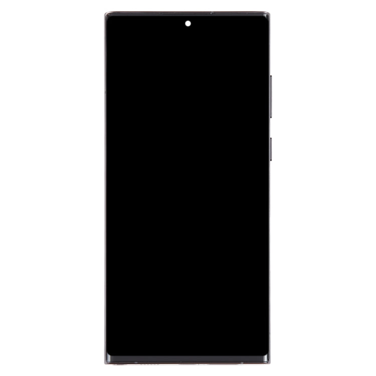 For Samsung Galaxy S22 Ultra 5G SM-S908U US Edition 6.78 inch OLED LCD Screen Digitizer Full Assembly with Frame (Black)