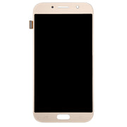 Original Super AMOLED LCD Screen for Galaxy A7 (2017), A720F, A720F/DS with Digitizer Full Assembly (Gold)