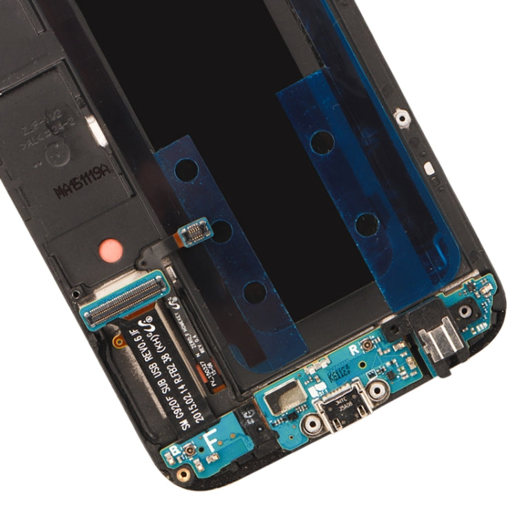 Original Super AMOLED LCD Screen For Samsung Galaxy S6 SM-G920F Digitizer Full Assembly with Frame (Blue)