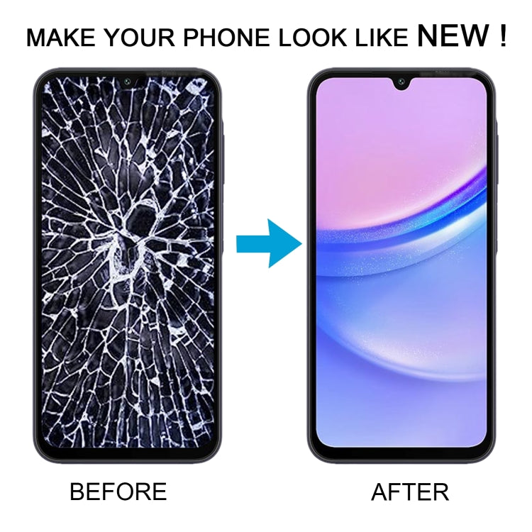 For Samsung Galaxy A15 4G SM-A155F Original LCD Screen Digitizer Full Assembly with Frame (Black)
