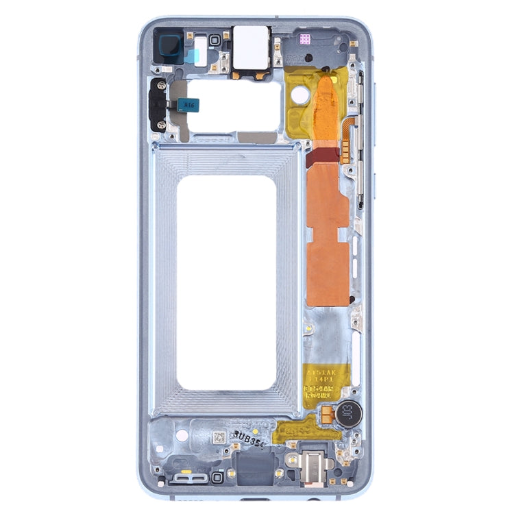For Samsung Galaxy S10e SM-G970F/DS, SM-G970U, SM-G970W  Middle Frame Bezel Plate with Side Keys (Blue)