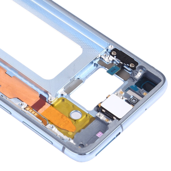For Samsung Galaxy S10e SM-G970F/DS, SM-G970U, SM-G970W  Middle Frame Bezel Plate with Side Keys (Blue)