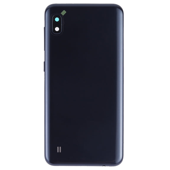For Galaxy A10 SM-A105F/DS, SM-A105G/DS Battery Back Cover with Camera Lens & Side Keys (Black)