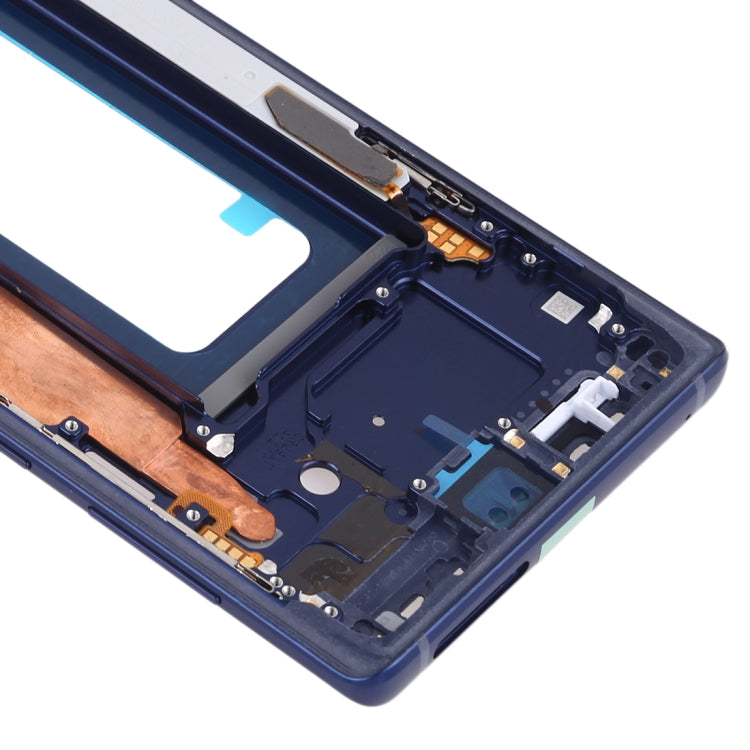 For Samsung Galaxy Note9 SM-N960F/DS, SM-N960U, SM-N9600/DS  Middle Frame Bezel Plate with Side Keys (Blue)