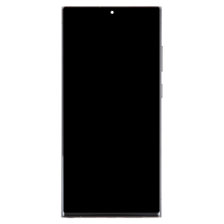 For Samsung Galaxy S23 Ultra SM-S918B EU Edition Original LCD Screen Digitizer Full Assembly with Frame (Green)