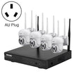 ESCAM WNK714 3.0 Million Pixels 4-channel HD Dome Camera NVR Wireless Monitoring Kit, AU Plug - free shipping - PMC TechLife - Order now!