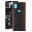 Battery Back Cover for Motorola Moto One Vision(Brown) - Back Cover by PMC TechLife | Online Shopping South Africa | PMC TechLife | Buy Now Pay Later Mobicred