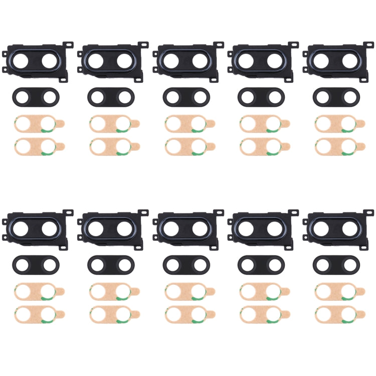 For Huawei Enjoy 9 Plus  10pcs Camera Lens Cover (Black)