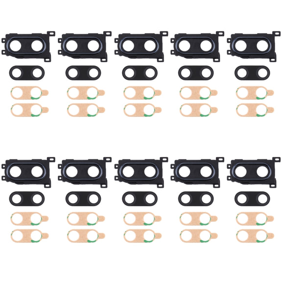 For Huawei Enjoy 9 Plus  10pcs Camera Lens Cover (Black)