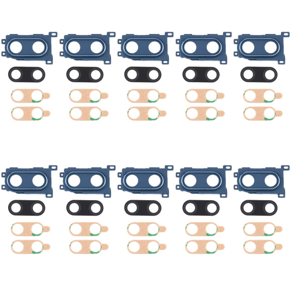 For Huawei Enjoy 9 Plus  10pcs Camera Lens Cover (Blue)