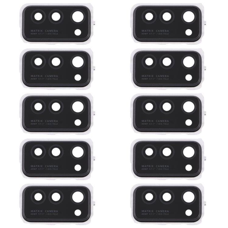 For Huawei Honor V30  10pcs Camera Lens Cover (Black)