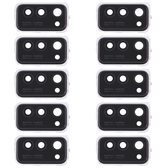 For Huawei Honor V30  10pcs Camera Lens Cover (Black)