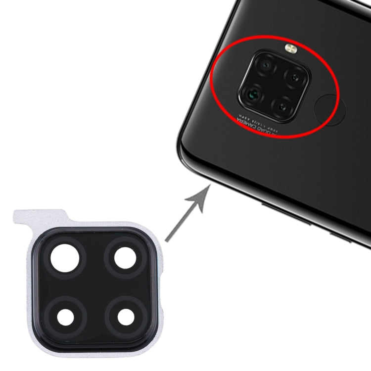 For Huawei Nova 5i Pro  10pcs Camera Lens Cover (Black)