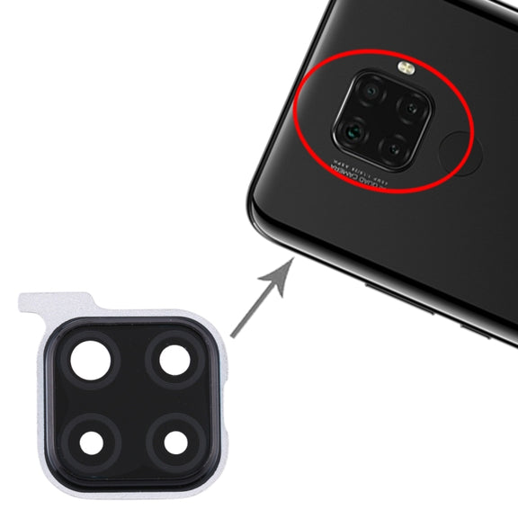 For Huawei Nova 5i Pro  10pcs Camera Lens Cover (Black)