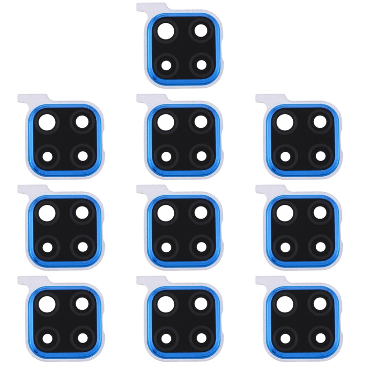 For Huawei Nova 5i Pro  10pcs Camera Lens Cover (Blue)