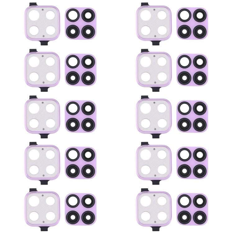 For Huawei Nova 6 SE  10pcs Camera Lens Cover (Purple)