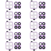 For Huawei Nova 6 SE  10pcs Camera Lens Cover (Purple)