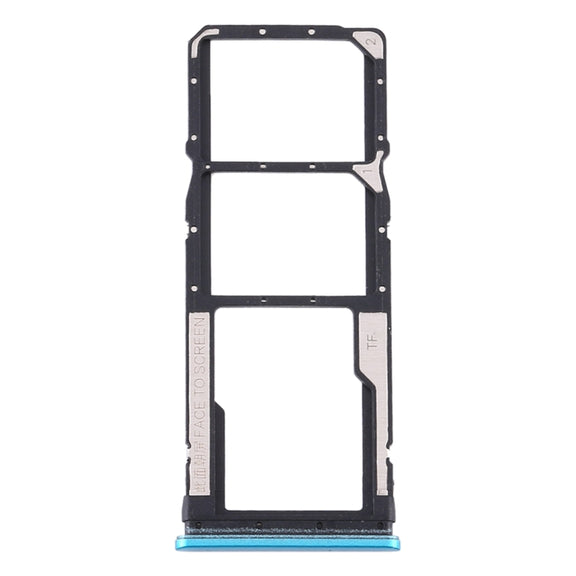 SIM Card Tray + SIM Card Tray + Micro SD Card Tray for Xiaomi Redmi Note 9S / Redmi Note 9 Pro Max / Redmi Note 9 Pro India / Note 10 Lite(Green)