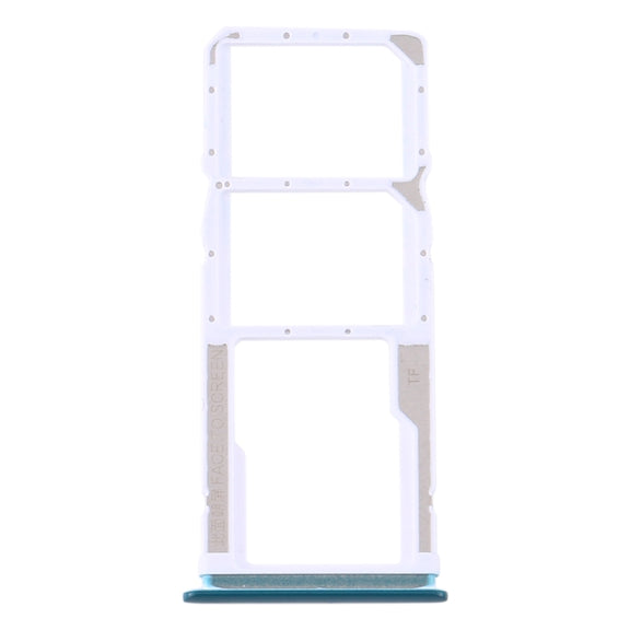 SIM Card Tray + SIM Card Tray + Micro SD Card Tray for Xiaomi Redmi 10X 4G / Redmi Note 9(Green)