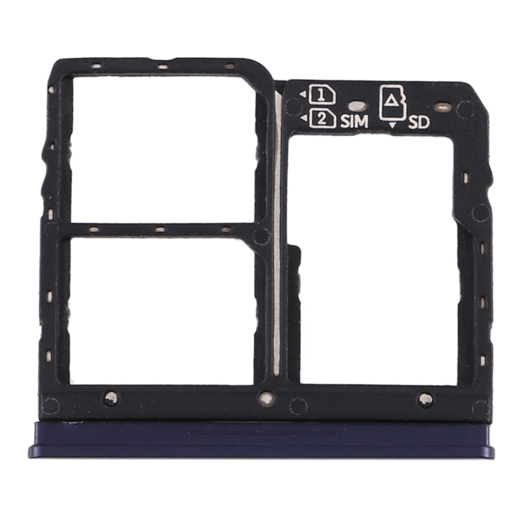 SIM Card Tray + SIM Card Tray + Micro SD Card Tray for Asus Zenfone Max Plus (M1) ZB570TL / X018D(Blue)