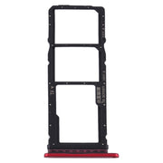 SIM Card Tray + SIM Card Tray + Micro SD Card Tray for Huawei Y7p (Red)
