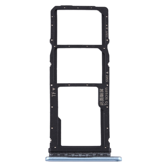 SIM Card Tray + SIM Card Tray + Micro SD Card Tray for Huawei Y7p (Baby Blue)
