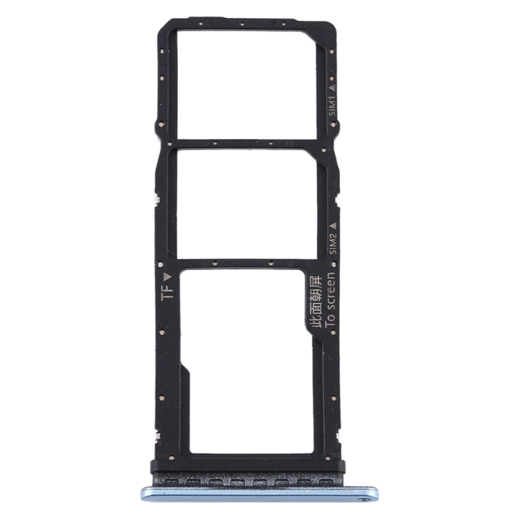 SIM Card Tray + SIM Card Tray + Micro SD Card Tray for Huawei Y7p (Baby Blue)