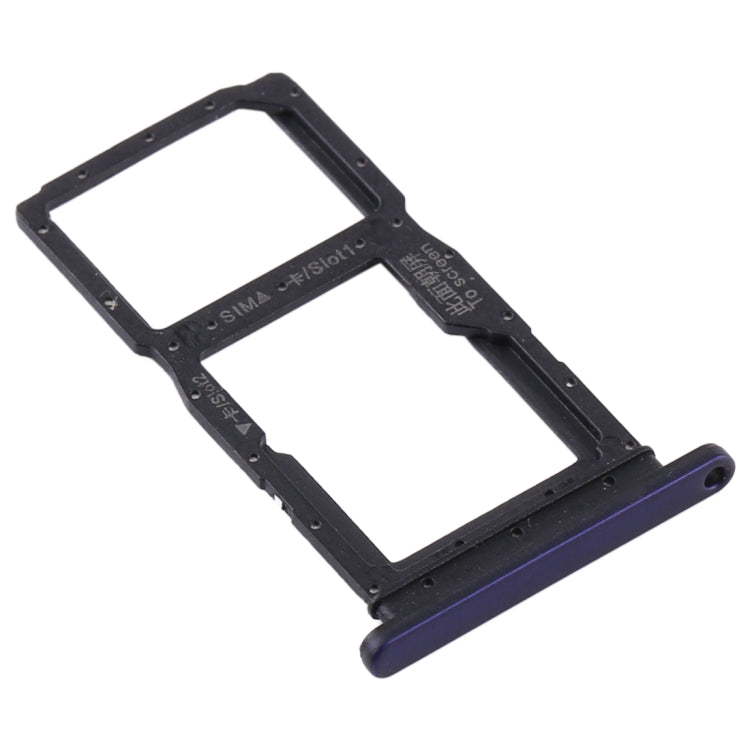 SIM Card Tray + SIM Card Tray / Micro SD Card Tray for Huawei Y9s(Purple)