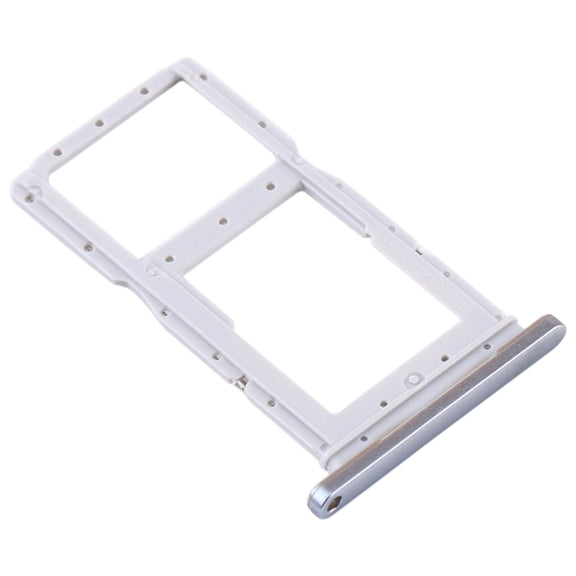 SIM Card Tray + SIM Card Tray / Micro SD Card Tray for Huawei Y9s(Silver)