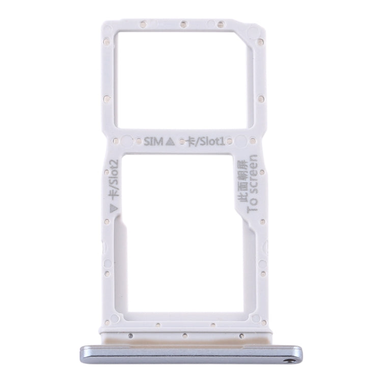 SIM Card Tray + SIM Card Tray / Micro SD Card Tray for Huawei Y9s 2020 (Silver)