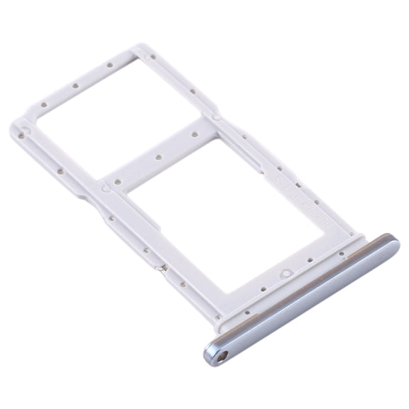 SIM Card Tray + SIM Card Tray / Micro SD Card Tray for Huawei Y9s 2020 (Silver)