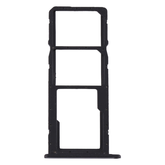 SIM Card Tray + SIM Card Tray + Micro SD Card Tray for Huawei Y6s (2019) (Black)