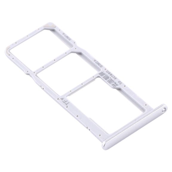 SIM Card Tray + SIM Card Tray + Micro SD Card Tray for Huawei Y6s (2020) (Silver)