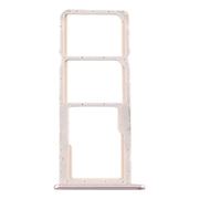 SIM Card Tray + SIM Card Tray + Micro SD Card Tray for Huawei Y6 (2019) (Gold)