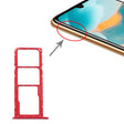 SIM Card Tray + SIM Card Tray + Micro SD Card Tray for Huawei Y6 (2019) (Red) - free shipping - PMc TechLife - Order now!