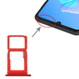 SIM Card Tray + SIM Card Tray / Micro SD Card Tray for Huawei Enjoy Z 5G (Red) - Card Socket by PMc TechLife | Online Shopping South Africa | PMc TechLife | Buy Now Pay Later Mobicred