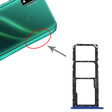 SIM Card Tray + SIM Card Tray + Micro SD Card Tray for Huawei Y8s (Blue) - Card Socket by PMc TechLife | Online Shopping South Africa | PMc TechLife | Buy Now Pay Later Mobicred
