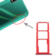 SIM Card Tray + SIM Card Tray + Micro SD Card Tray for Huawei Y8s (Red) - Card Socket by PMc TechLife | Online Shopping South Africa | PMc TechLife | Buy Now Pay Later Mobicred
