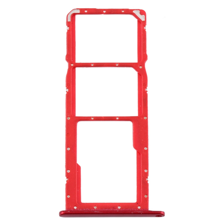 SIM Card Tray + SIM Card Tray + Micro SD Card Tray for Huawei Y8s (Red)