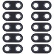 10 PCS Back Camera Lens for Asus Zenfone 5 ZE620KL / ZS620KL(Black) - Camera by PMC TechLife | Online Shopping South Africa | PMC TechLife | Buy Now Pay Later Mobicred