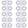 10 PCS Back Camera Lens for Asus Zenfone 5 ZE620KL / ZS620KL(White) - Camera by PMC TechLife | Online Shopping South Africa | PMC TechLife | Buy Now Pay Later Mobicred