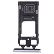 SIM Card Tray + SIM Card Tray / Micro SD Card Tray for Sony Xperia 1 / Xperia XZ4 (Silver) - Card Tray by PMC TechLife | Online Shopping South Africa | PMC TechLife | Buy Now Pay Later Mobicred