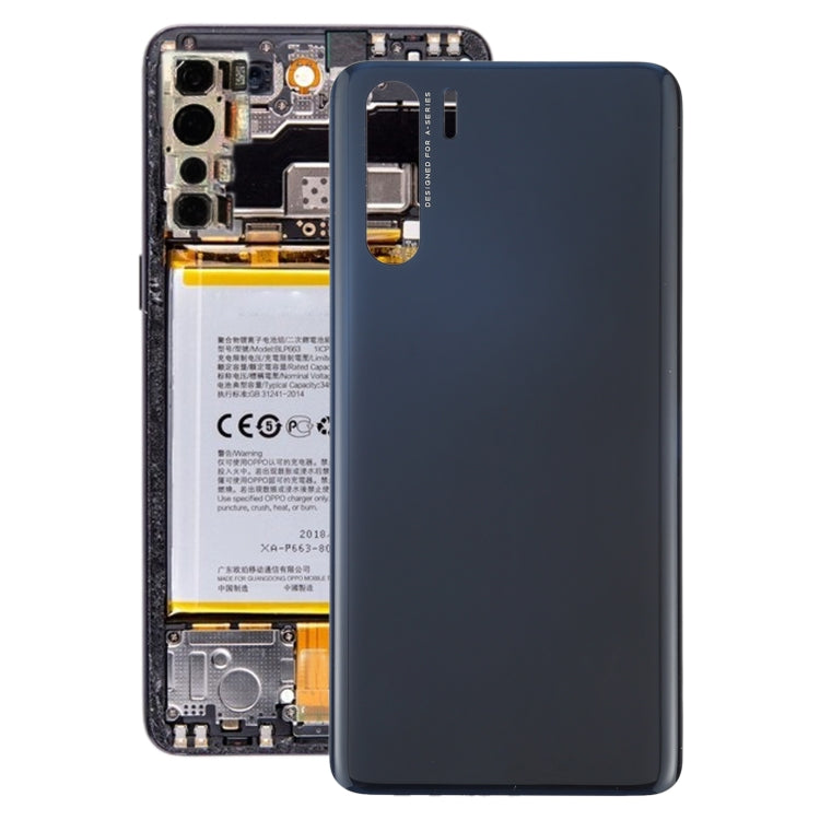 For OPPO A91/F15 PCPM00 CPH2001 CPH2021 Battery Back Cover (Black)
