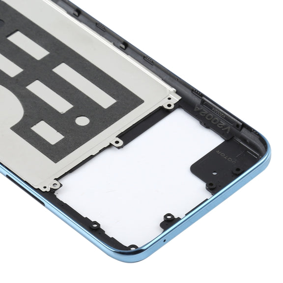 For Vivo Y70s Middle Frame Bezel Plate(Blue)
