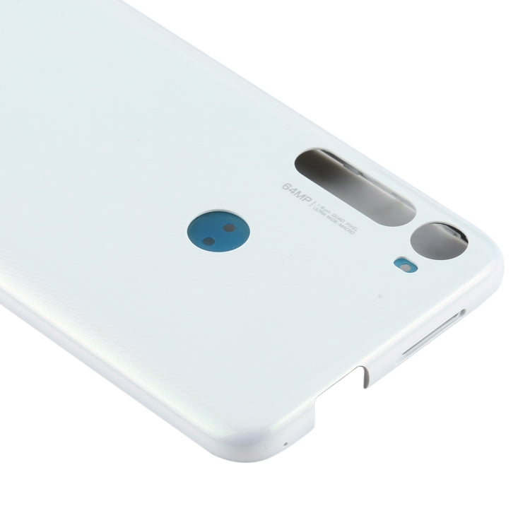 Original Battery Back Cover for Motorola Moto One Fusion Plus PAKF0002IN (White)