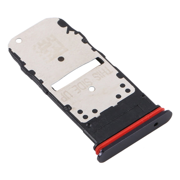 SIM Card Tray + SIM Card Tray / Micro SD Card Tray for Motorola Edge XT2063-3 (Black)