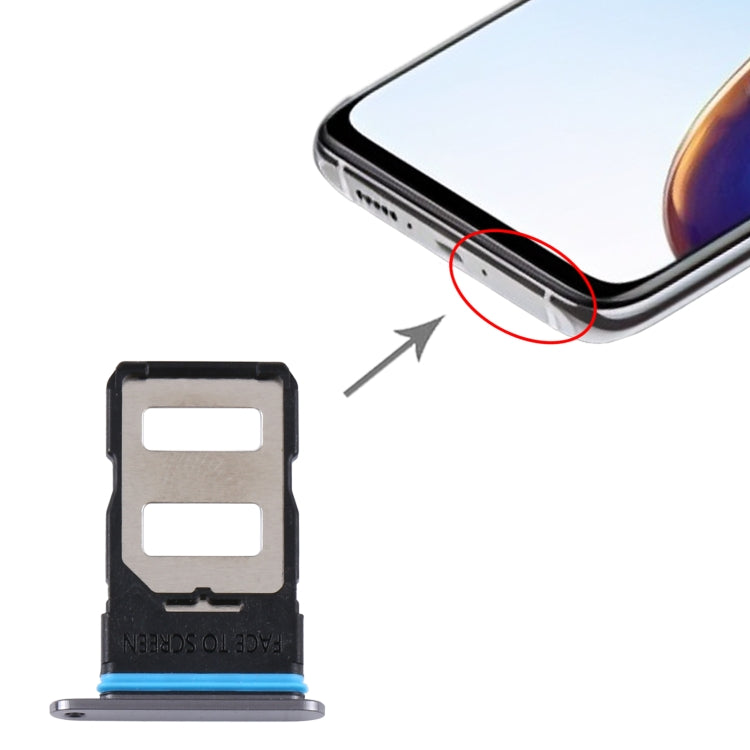 SIM Card Tray + SIM Card Tray for Xiaomi Redmi K30S (Black)