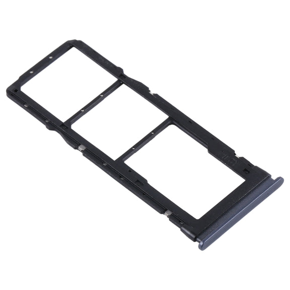 SIM Card Tray + SIM Card Tray + Micro SD Card Tray for Xiaomi Redmi Note 9 5G / Redmi Note 9T M2007J22G M2007J22C(Black)